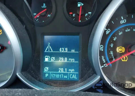 2012 Chevrolet Cruze Ls из США, поврежденный, VIN 1G1PC5SH6C7254631